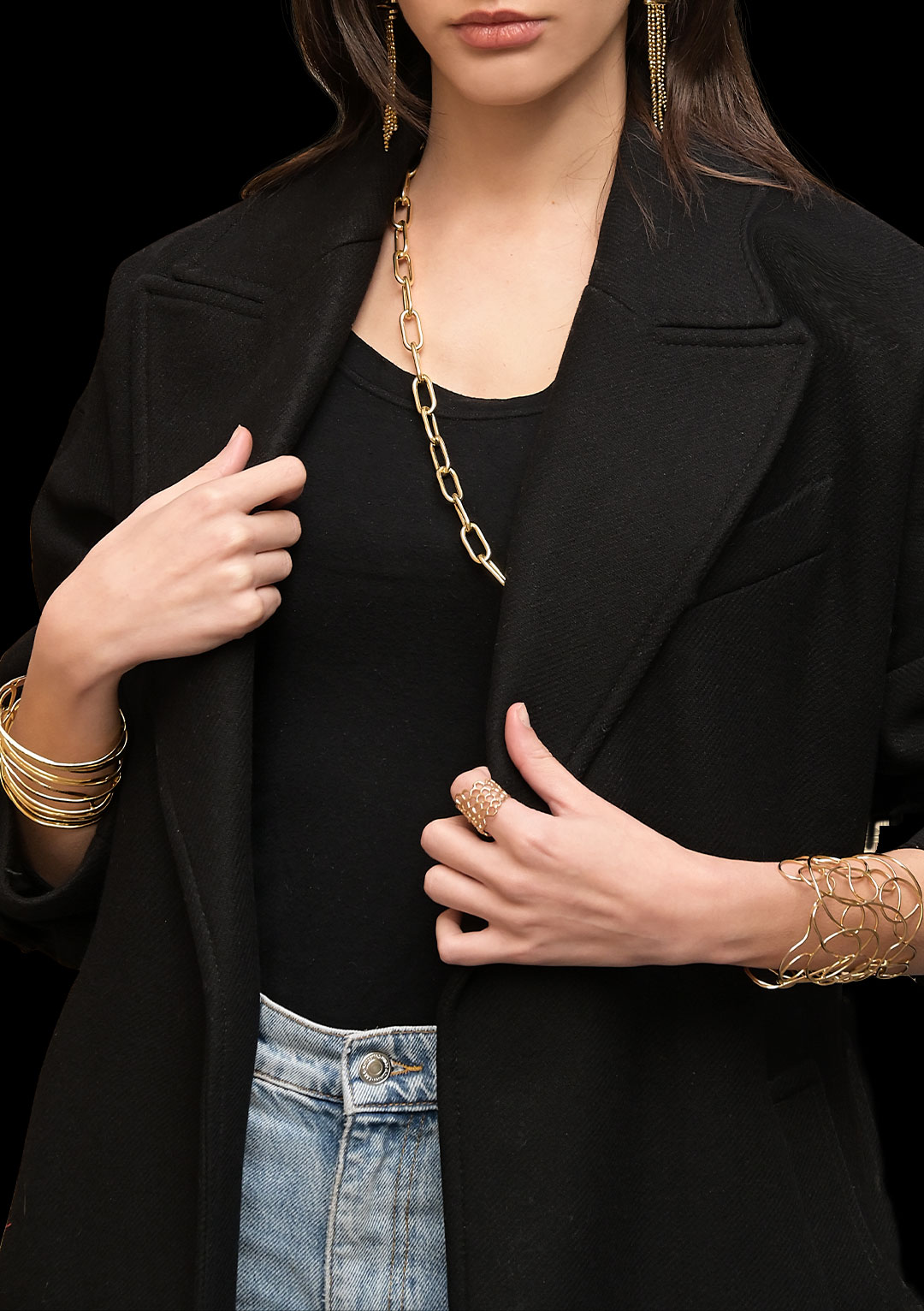 Collana catena in argento bagnato oro 18kt - immagine 2