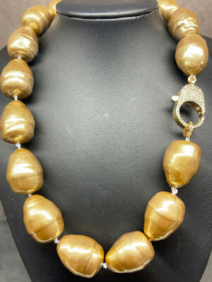 Collana con perle di Maiorca gold