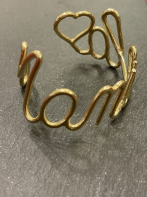 Bracciale nome in bronzo